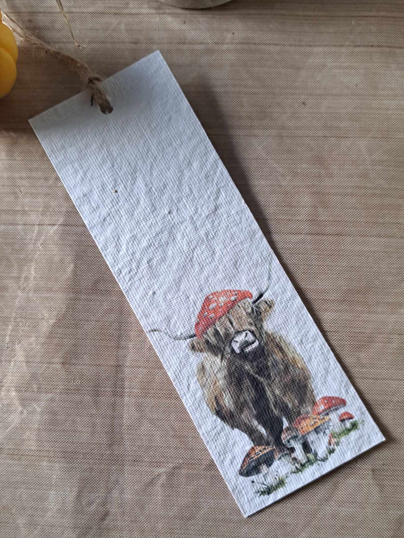 Pack of 2 Plantable Wildflower Bookmarks | Eco-Friendly Gift | Corporate gifts | Emma Metcalf Designs | Sustainable Seed Paper Bookmark