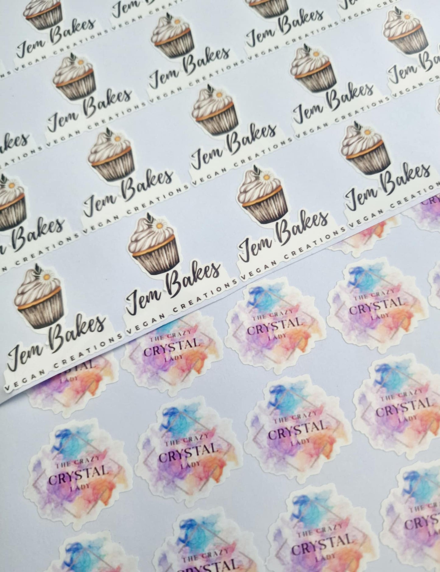 Custom branding logo Die Cut Sticker Sheet for Small Business logo stickers –Gloss Vinyl Stickers | Small Business Packaging Stickers | Personalised label