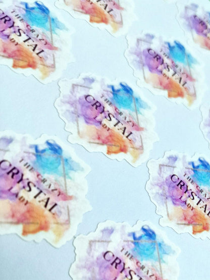 Custom branding logo Die Cut Sticker Sheet for Small Business logo stickers –Gloss Vinyl Stickers | Small Business Packaging Stickers | Personalised label