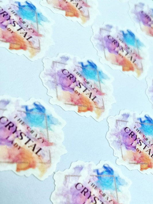 Custom branding logo Die Cut Sticker Sheet for Small Business logo stickers –Gloss Vinyl Stickers | Small Business Packaging Stickers | Personalised label