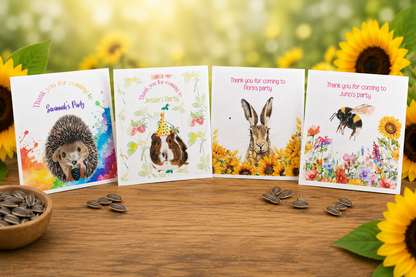 Personalised Sunflower Seed Packets