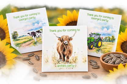 Personalised Sunflower Seed Packets