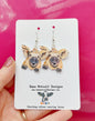 Bespoke farm themed Pig earrings with sterling silver hooks- choice of designs- Piggy earrings- Quirky earrings