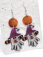 Boo-Bee Handmade Halloween Earrings | Summerween Shrink Plastic Charms | Sterling Silver Hooks |  Statement fan Jewellery (Copy)
