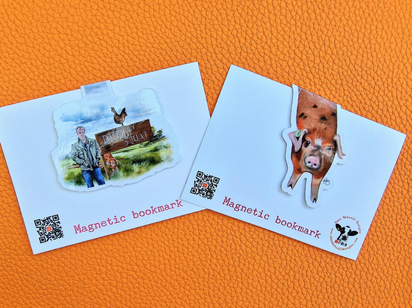 Clarkson's Farm "Diddly Squat" quirky Magnetic Bookmark – Original Art, Double-Sided, Matte or Gloss Finish-Richard Ham-Jeremy Clarkson