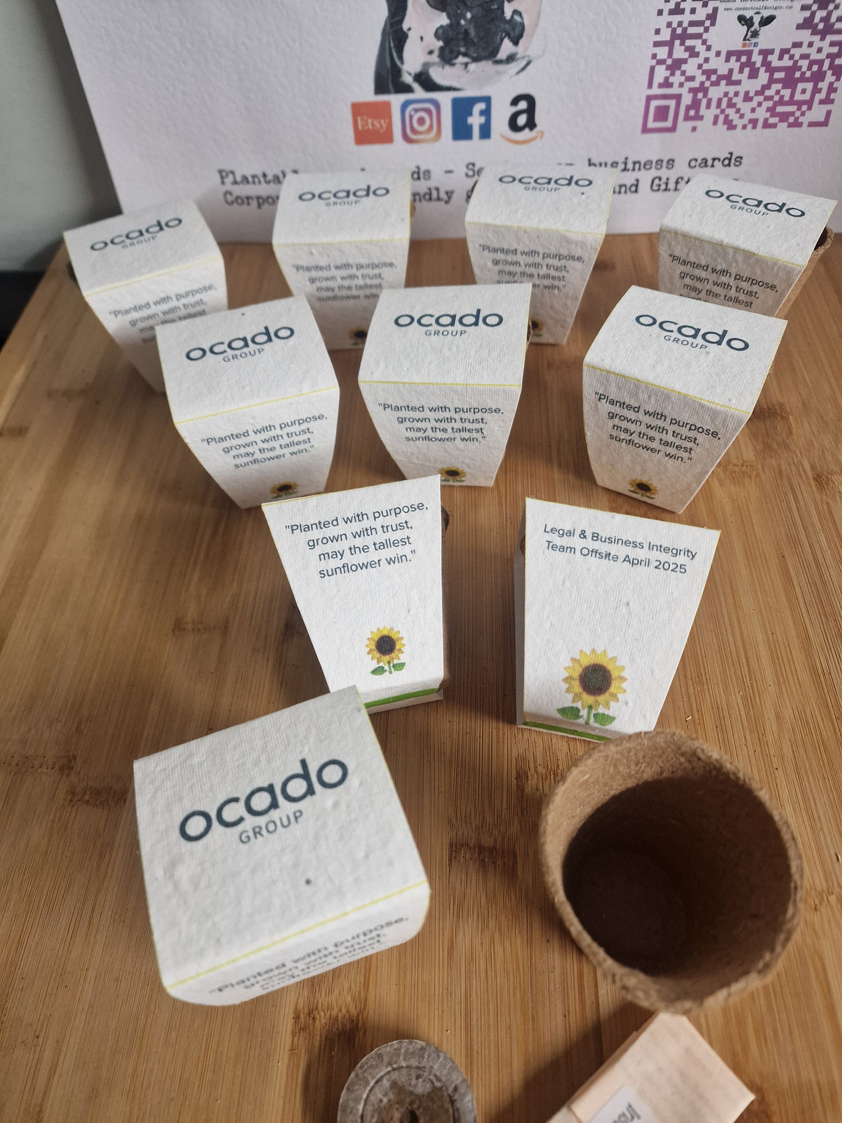 Custom Printed seed Growing Kits