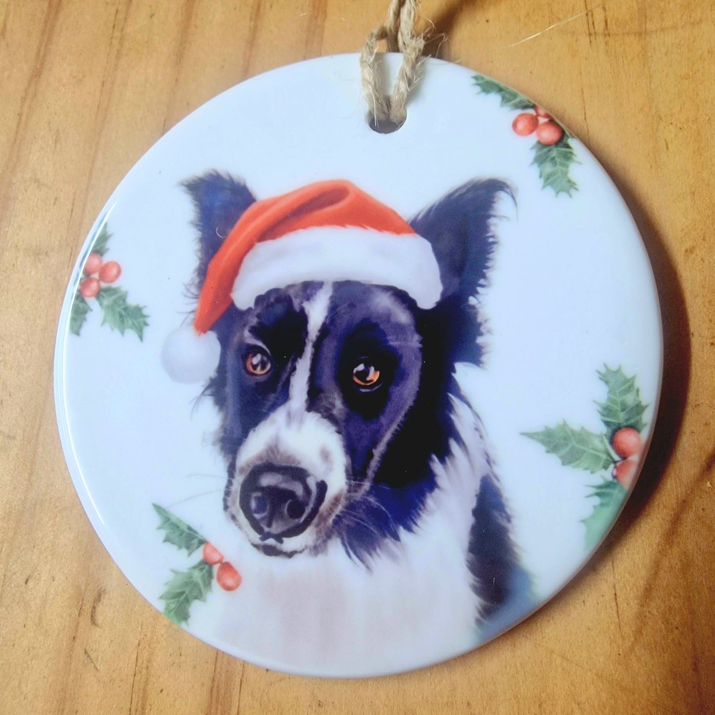 Christmas Tractor Ceramic Bauble – 7cm | Original Farm Art | John Deere, New Holland, Massey 135 & Case IH | Xmas tree Ornament