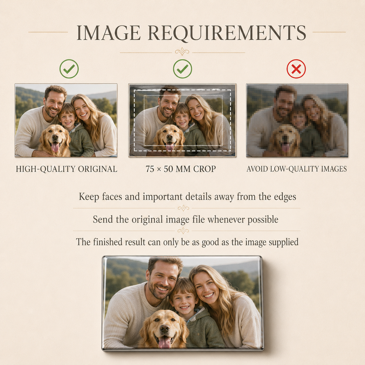 Personalised Photo Fridge Magnets