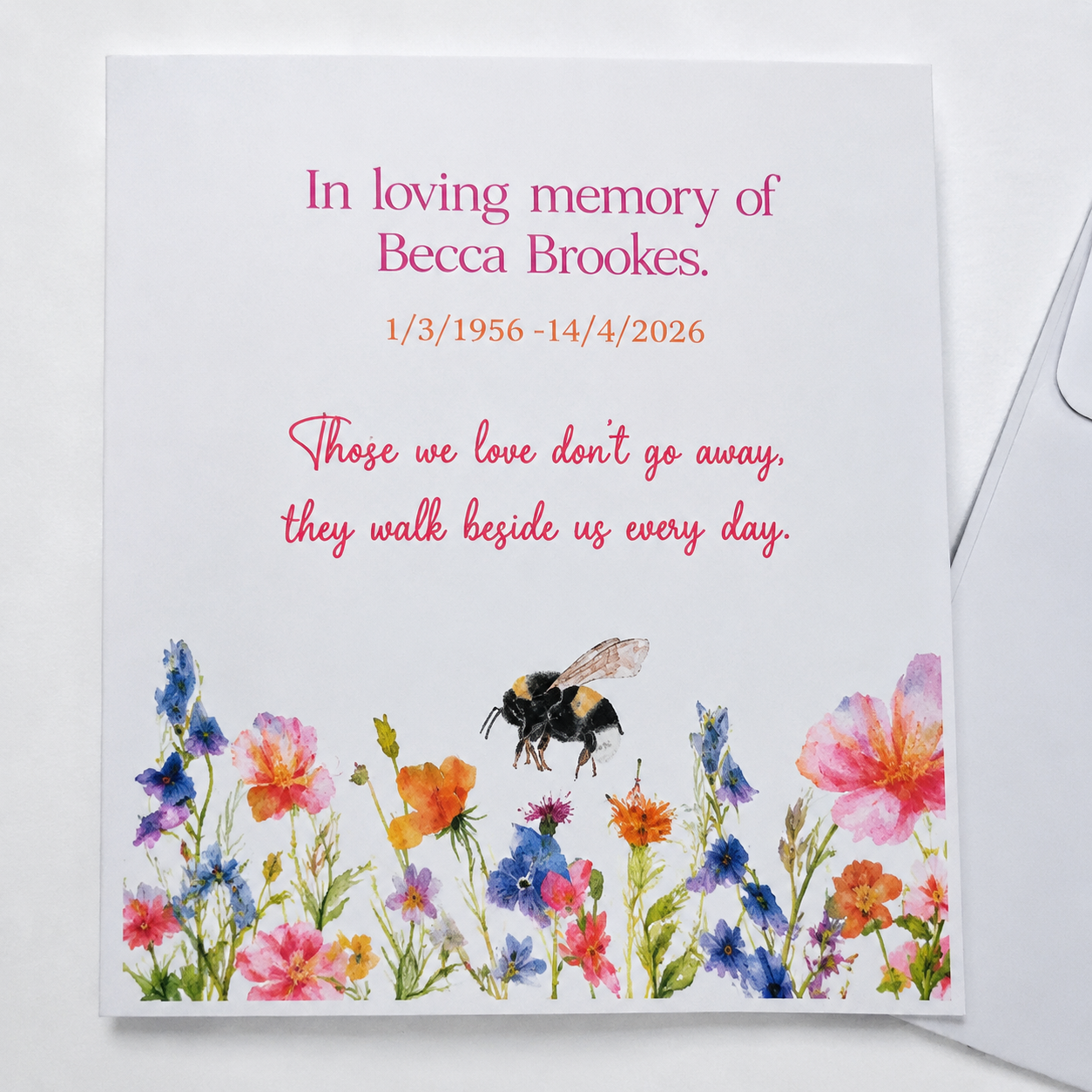 Personalised Funeral Sunflower Seed Packets | Memorial Favours