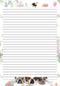 Writing paper-Beautiful hand designed letter writing set - Dogs  - Envelopes- Stickers- Letter writing- Traditional writing set