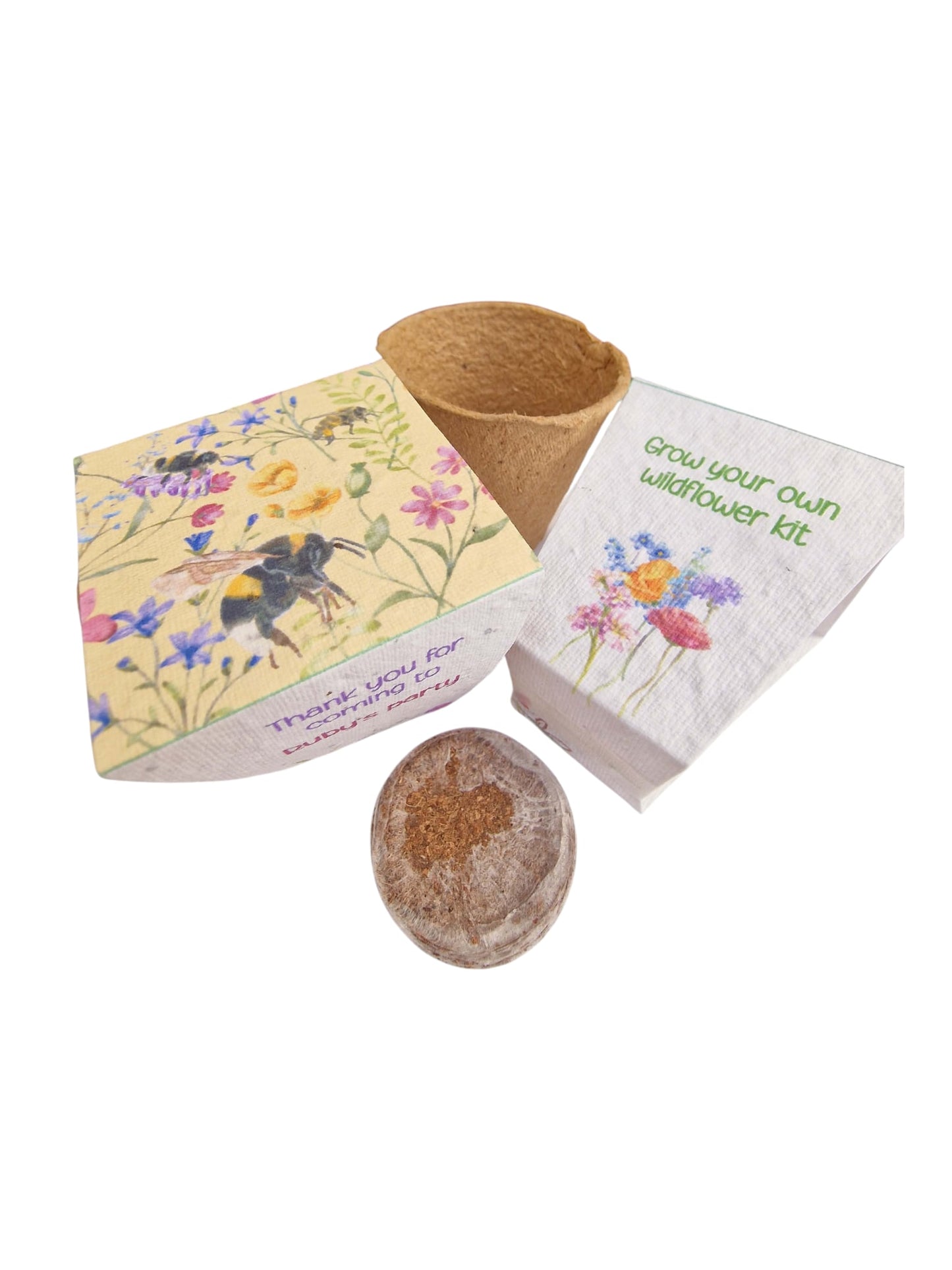 Grow your own Sunflowers kit- personalised party favours -Plastic Free Party Bag Fillers. Eco- Friendly Party Favours- End of term gifts.