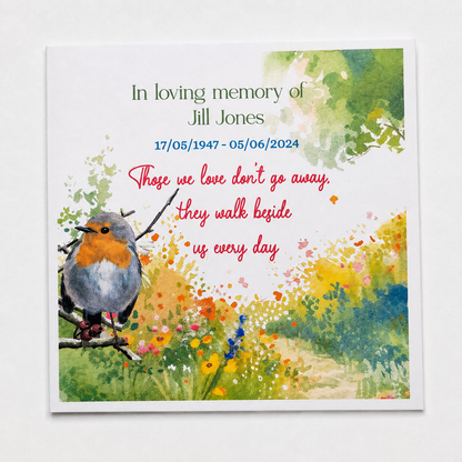 Personalised Funeral Sunflower Seed Packets | Memorial Favours